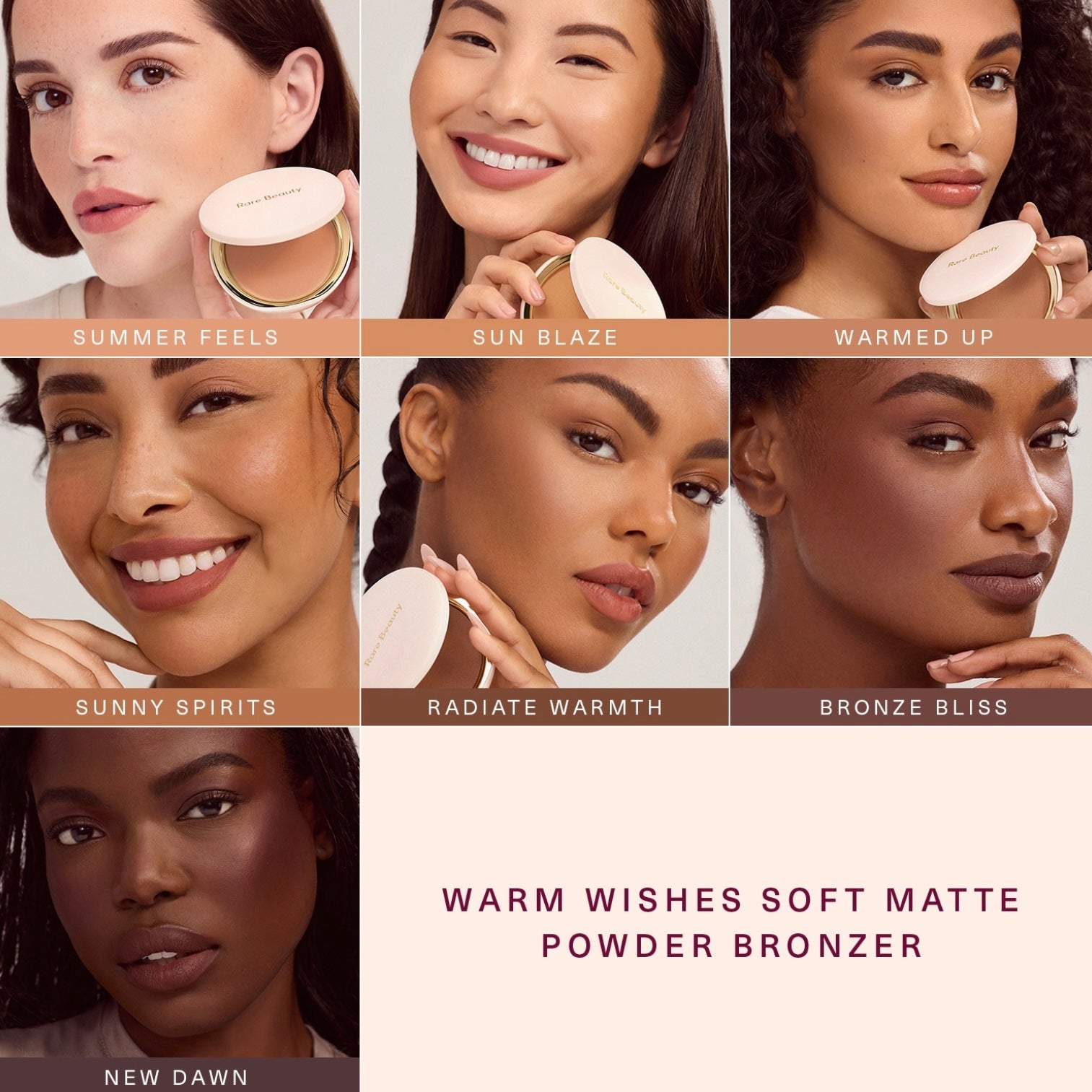Rare Beauty Warm Wishes Soft Matte Powder Bronzer - Polvere abbronzante opaca e delicata
