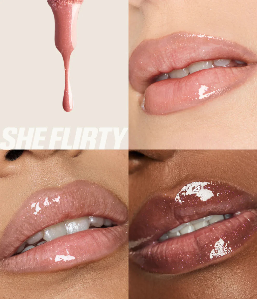 Huda Beauty Icy Nude Fuaux Filler Lip Gloss